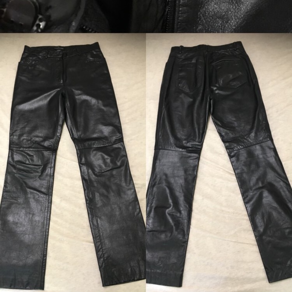 Kenneth Cole 100% leather pants size 4